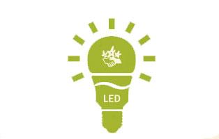Grafik einer LED-Lampe Grafik einer LED-Lampe